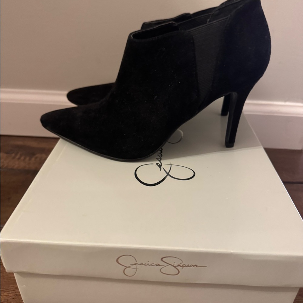 Jessica Simpson Black Heeled Ankle Boots